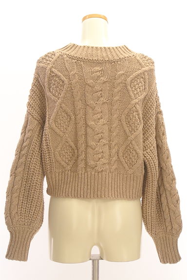 N.Natural Beauty Basic*（エヌ ナチュラルビューティーベーシック）の古着「ボリューム袖ケーブル編みセーター（セーター）」大画像２へ
