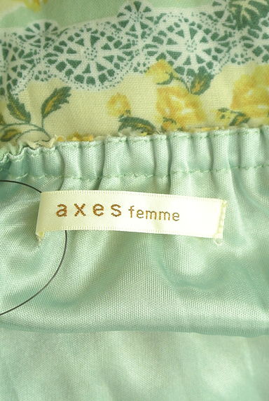 axes femme（アクシーズファム）の古着「花柄切替ミニキャミワンピース（キャミワンピース）」大画像６へ