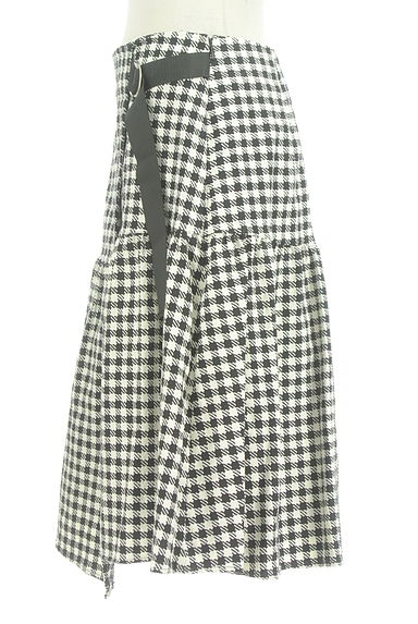 Couture Brooch（クチュールブローチ）の古着「膝下丈ベルト付きチェック柄巻きスカート（ロングスカート・マキシスカート）」大画像３へ