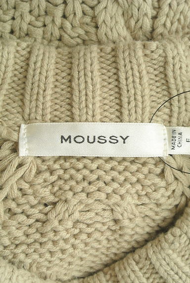 MOUSSY（マウジー）の古着「ケーブル編みボリュームニット（ニット）」大画像６へ