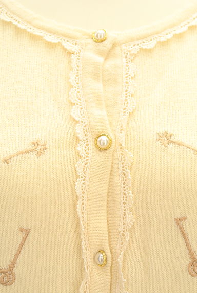axes femme（アクシーズファム）の古着「鍵刺繍ニットカーディガン（カーディガン・ボレロ）」大画像４へ