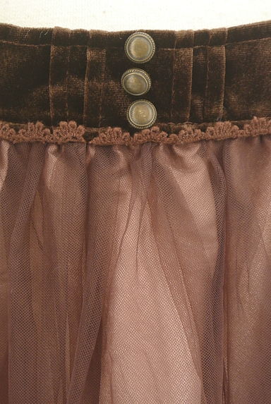 axes femme（アクシーズファム）の古着「花柄フロッキー膝下チュールスカート（スカート）」大画像４へ
