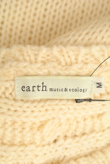 earth music&ecology（アースミュージック＆エコロジー）の古着「ケーブル編みボリューム袖セーター（セーター）」大画像６へ