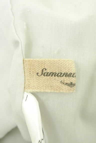 SM2（サマンサモスモス）の古着「裾レースヘリンボーン柄綿麻パンツ（パンツ）」大画像６へ
