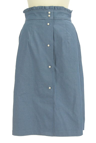 Couture Brooch（クチュールブローチ）の古着「ウエストフリルパールボタンミディスカート（スカート）」大画像１へ
