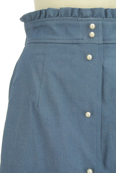 Couture Brooch（クチュールブローチ）の古着「ウエストフリルパールボタンミディスカート（スカート）」大画像４へ