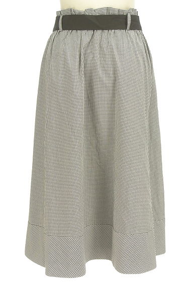 Couture Brooch（クチュールブローチ）の古着「ドッキングベルトチェック柄ミモレスカート（ロングスカート・マキシスカート）」大画像２へ