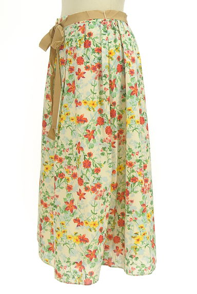 Couture Brooch（クチュールブローチ）の古着「ベルト付き花柄ミディスカート（ロングスカート・マキシスカート）」大画像３へ