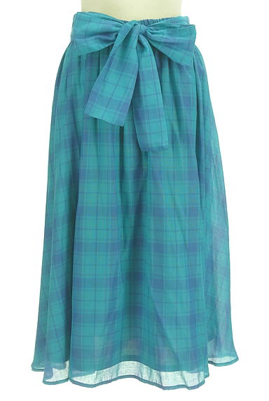 Couture Brooch（クチュールブローチ）の古着「ベルト付きミモレ丈チェック柄スカート（ロングスカート・マキシスカート）」大画像１へ
