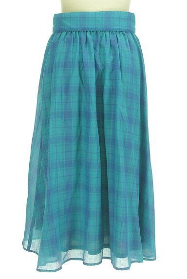Couture Brooch（クチュールブローチ）の古着「ベルト付きミモレ丈チェック柄スカート（ロングスカート・マキシスカート）」大画像２へ