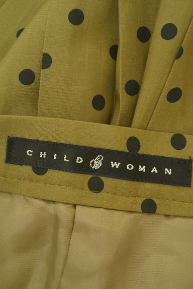 CHILD WOMAN（チャイルドウーマン）の古着「ドット柄プリーツミモレスカート（ロングスカート・マキシスカート）」大画像６へ