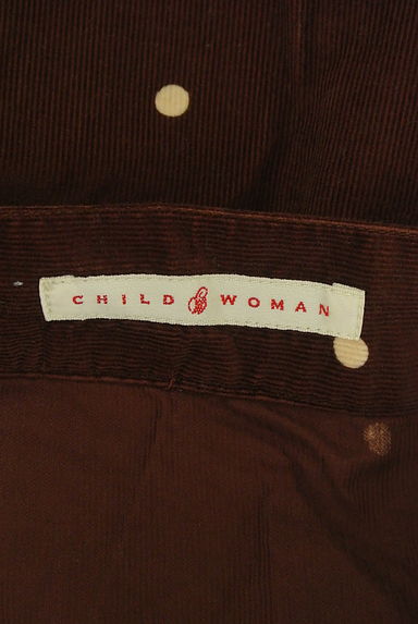 CHILD WOMAN（チャイルドウーマン）の古着「ドット柄コーデュロイミモレスカート（ロングスカート・マキシスカート）」大画像６へ