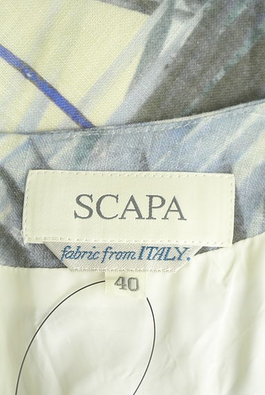 SCAPA（スキャパ）の古着「ボタニカル柄膝下リゾートワンピース（ワンピース・チュニック）」大画像６へ
