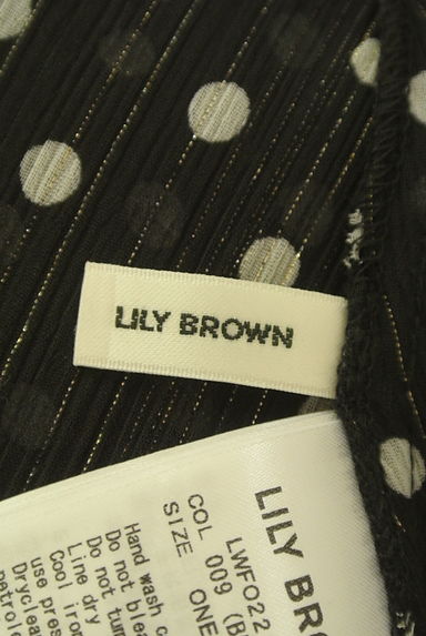 Lily Brown（リリーブラウン）の古着「ドット柄フリルロングシフォンワンピース（ワンピース・チュニック）」大画像６へ
