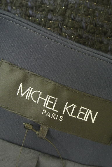 MICHEL KLEIN（ミッシェルクラン）の古着「ノーカラーラメジャケット（ジャケット）」大画像６へ