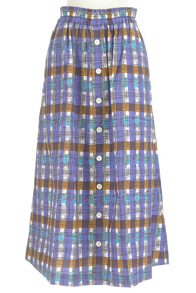 Traditional Weatherwear（トラディショナルウェザーウェア）の古着「チェック柄ギャザースカート（ロングスカート・マキシスカート）」大画像１へ