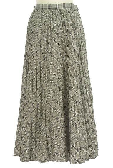 anySiS（エニィスィス）の古着「チェック柄プリーツフレアスカート（ロングスカート・マキシスカート）」大画像１へ