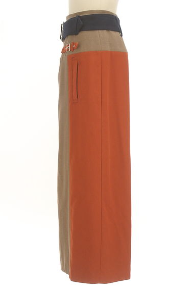 REDYAZEL（レディアゼル）の古着「ベルト付き配色ロングスカート（ロングスカート・マキシスカート）」大画像３へ