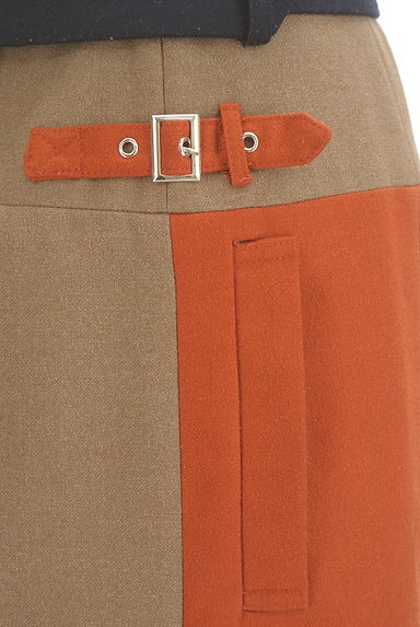REDYAZEL（レディアゼル）の古着「ベルト付き配色ロングスカート（ロングスカート・マキシスカート）」大画像５へ