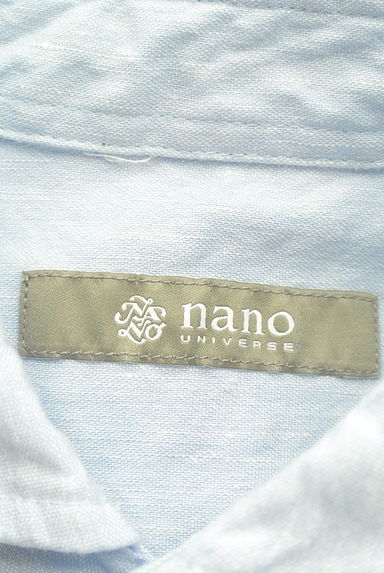 nano・universe（ナノユニバース）の古着「七分袖ラウンドヘムリネンシャツ（カジュアルシャツ）」大画像６へ