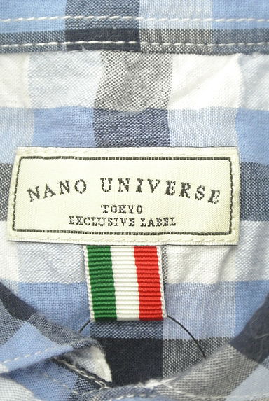 nano・universe（ナノユニバース）の古着「チェック柄コットン混シャツ（カジュアルシャツ）」大画像６へ