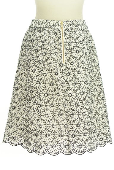 Feroux（フェルゥ）の古着「花柄カットワーク刺繍膝丈スカラップスカート（スカート）」大画像２へ