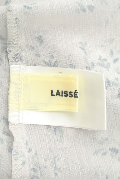 LAISSE PASSE（レッセパッセ）の古着「花柄ロングシフォンワンピース（ワンピース・チュニック）」大画像６へ