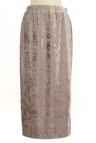 SM2（サマンサモスモス）の古着「光沢ベロアロングタイトスカート（ロングスカート・マキシスカート）」大画像１へ