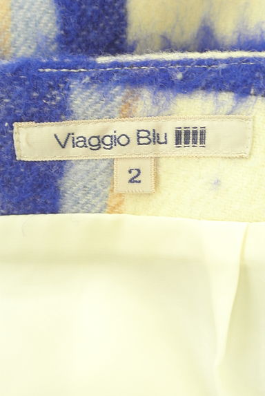 Viaggio Blu（ビアッジョブルー）の古着「ミモレ丈チェック柄ウールタイトスカート（ロングスカート・マキシスカート）」大画像６へ
