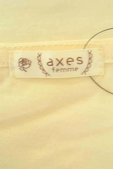 axes femme（アクシーズファム）の古着「刺繍レースVネックカットソー（カットソー・プルオーバー）」大画像６へ