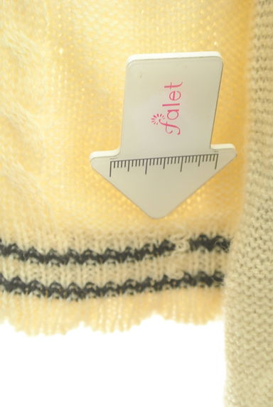 axes femme（アクシーズファム）の古着「裾シフォンケーブル編みミドルニットカーデ（カーディガン・ボレロ）」大画像５へ