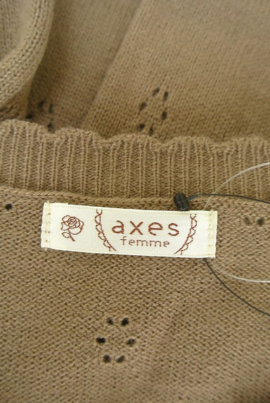 axes femme（アクシーズファム）の古着「パールボタンニットカーディガン（カーディガン・ボレロ）」大画像６へ