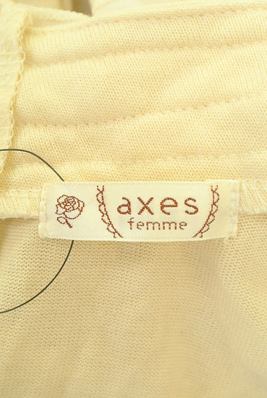 axes femme（アクシーズファム）の古着「チュールブローチ付きフリルレーストップス（カットソー・プルオーバー）」大画像６へ