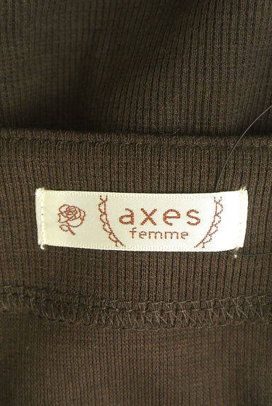 axes femme（アクシーズファム）の古着「異素材切替膝下ワンピース（ワンピース・チュニック）」大画像６へ