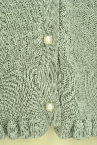 POU DOU DOU（プードゥドゥ）の古着「パールボタン透かし編み七分袖カーディガン（カーディガン・ボレロ）」大画像４へ