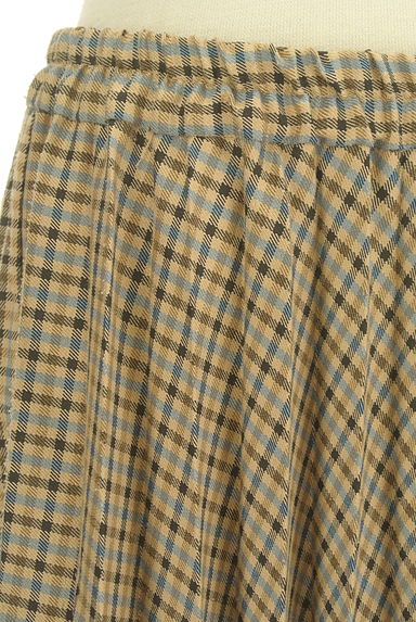 POU DOU DOU（プードゥドゥ）の古着「チェックプリーツスカート（ロングスカート・マキシスカート）」大画像４へ