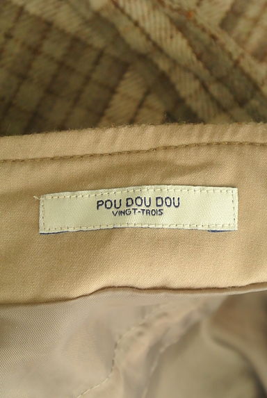 POU DOU DOU（プードゥドゥ）の古着「チェック柄ウール混ジャンパースカート（キャミワンピース）」大画像６へ