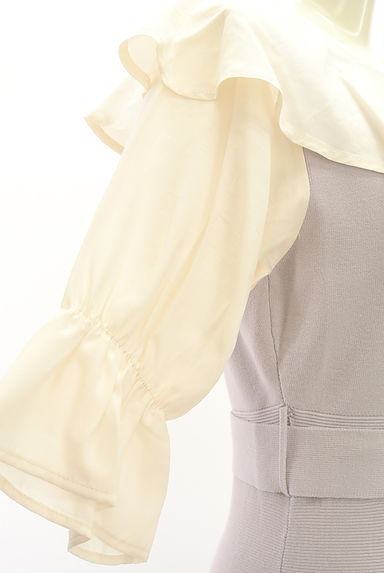 PROPORTION BODY DRESSING（プロポーションボディ ドレッシング）の古着「ベルト付き配色ミモレワンピース（ワンピース・チュニック）」大画像５へ