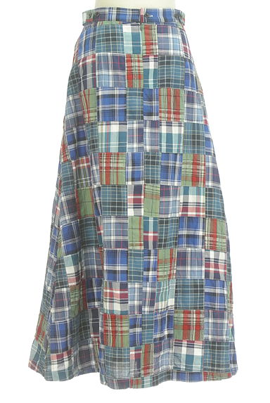 BEAMS Women's（ビームス　ウーマン）の古着「チェック柄パッチワークロングスカート（ロングスカート・マキシスカート）」大画像２へ
