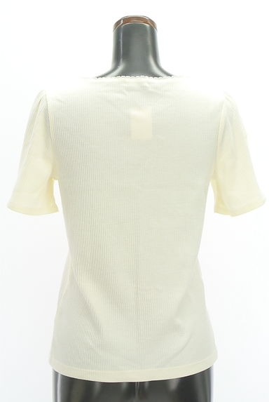 axes femme（アクシーズファム）の古着「フラワー刺繍レース切替袖リブプルオーバー（カットソー・プルオーバー）」大画像２へ