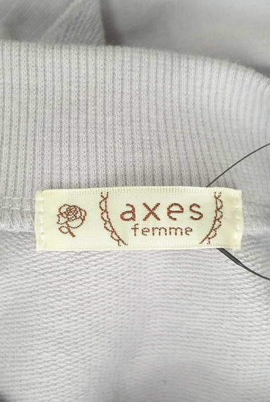 axes femme（アクシーズファム）の古着「フラワー刺繍ショートスウェット（カットソー・プルオーバー）」大画像６へ