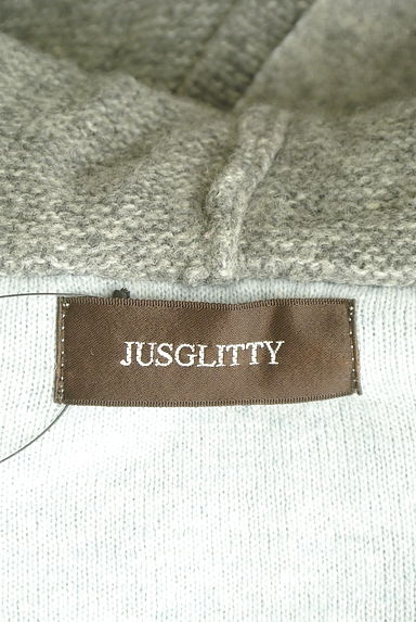 JUSGLITTY（ジャスグリッティー）の古着「ミドル丈配色ニットカーディガン（カーディガン・ボレロ）」大画像６へ