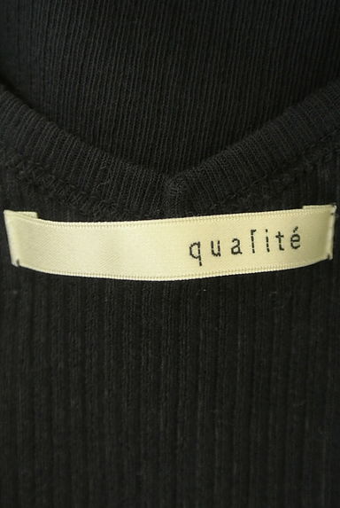qualite（カリテ）の古着「バックレースアップ五分袖リブカットソー（カットソー・プルオーバー）」大画像６へ
