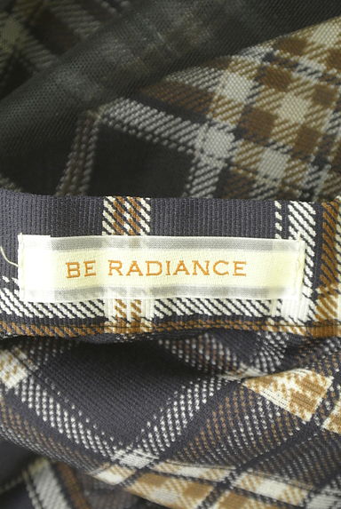 BE RADIANCE（ビーラディエンス）の古着「チェック＋チュールミディスカート（スカート）」大画像６へ