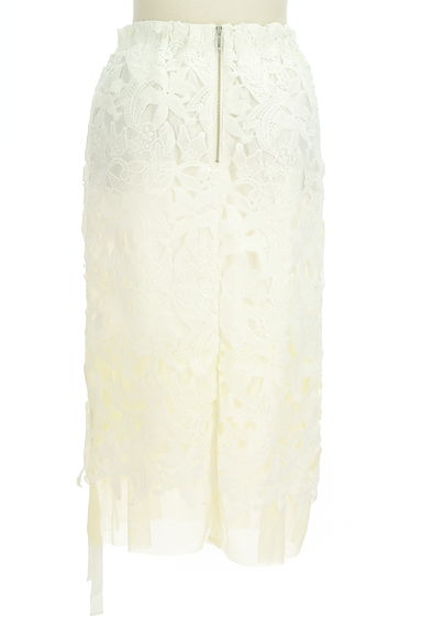 MERCURYDUO（マーキュリーデュオ）の古着「ミモレ丈花柄刺繍レースタイトスカート（スカート）」大画像２へ