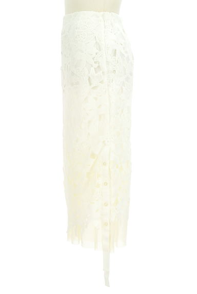 MERCURYDUO（マーキュリーデュオ）の古着「ミモレ丈花柄刺繍レースタイトスカート（スカート）」大画像３へ