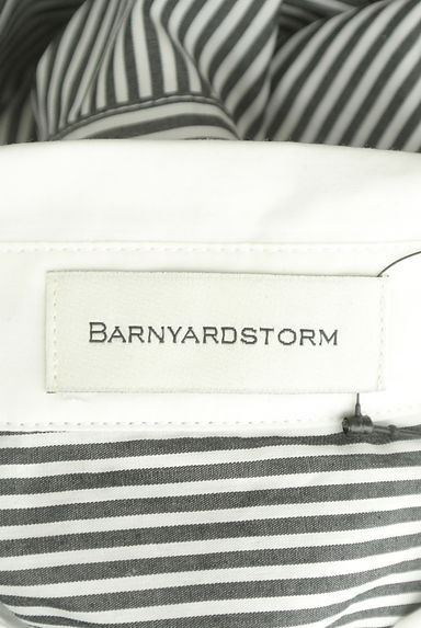 BARNYARDSTORM（バンヤードストーム）の古着「衿切替ストライプロングブラウス（ブラウス）」大画像６へ