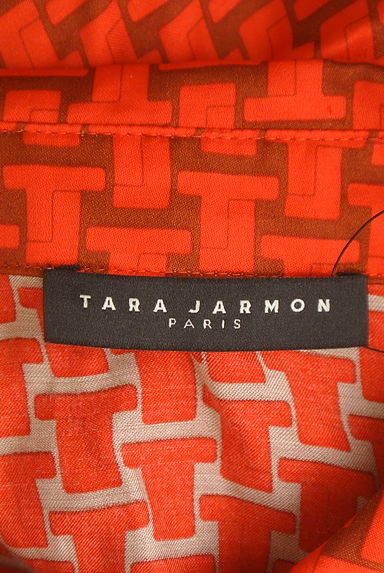 TARA JARMON（タラジャーモン）の古着「総柄サテンブラウス（ブラウス）」大画像６へ