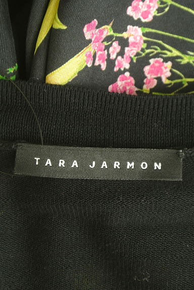 TARA JARMON（タラジャーモン）の古着「花柄ボリューム袖ニットカーディガン（カーディガン・ボレロ）」大画像６へ