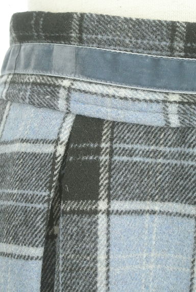 axes femme（アクシーズファム）の古着「裾シフォンフリルチェック柄膝丈スカート（スカート）」大画像４へ